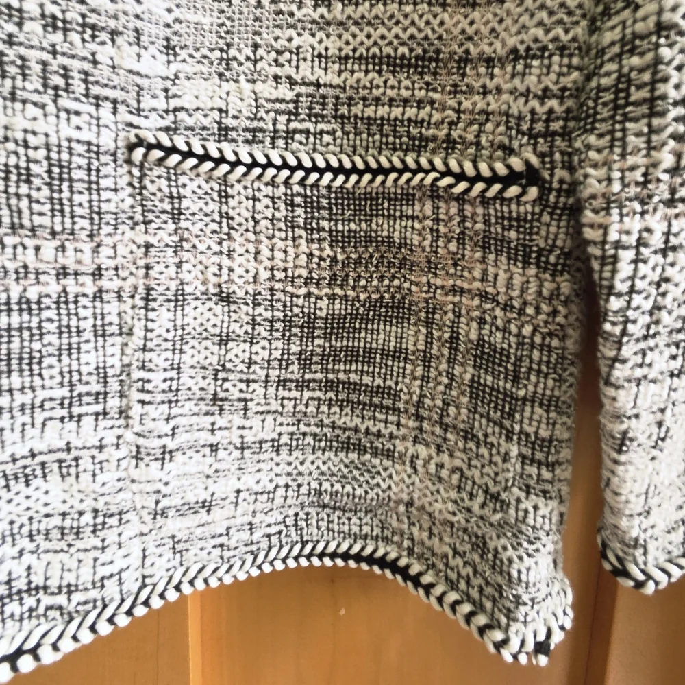 NEW Max Studio Sweater Jacket Tweed Boucle Knit - Picture 4 of 10